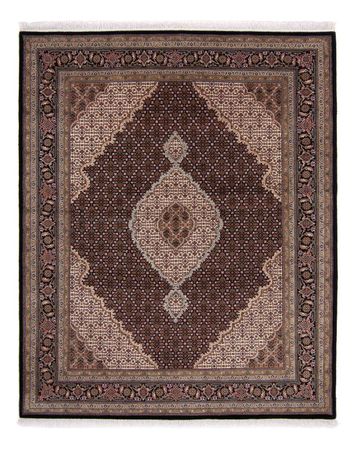 Tapis persan - Tabriz - 253 x 199 cm - bleu foncé