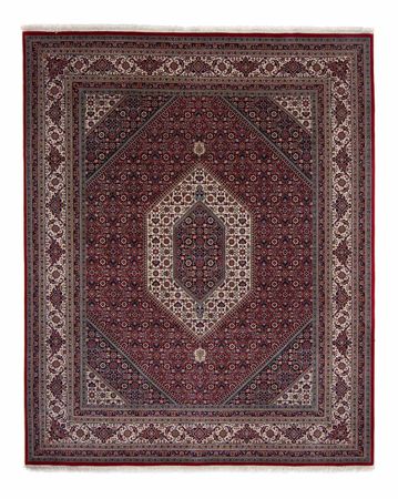 Tapis persan - Bidjar - 303 x 249 cm - rouge foncé