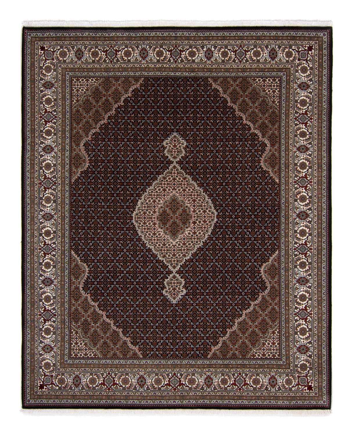 Dywan perski - Tabriz - 253 x 203 cm - ciemnoniebieski