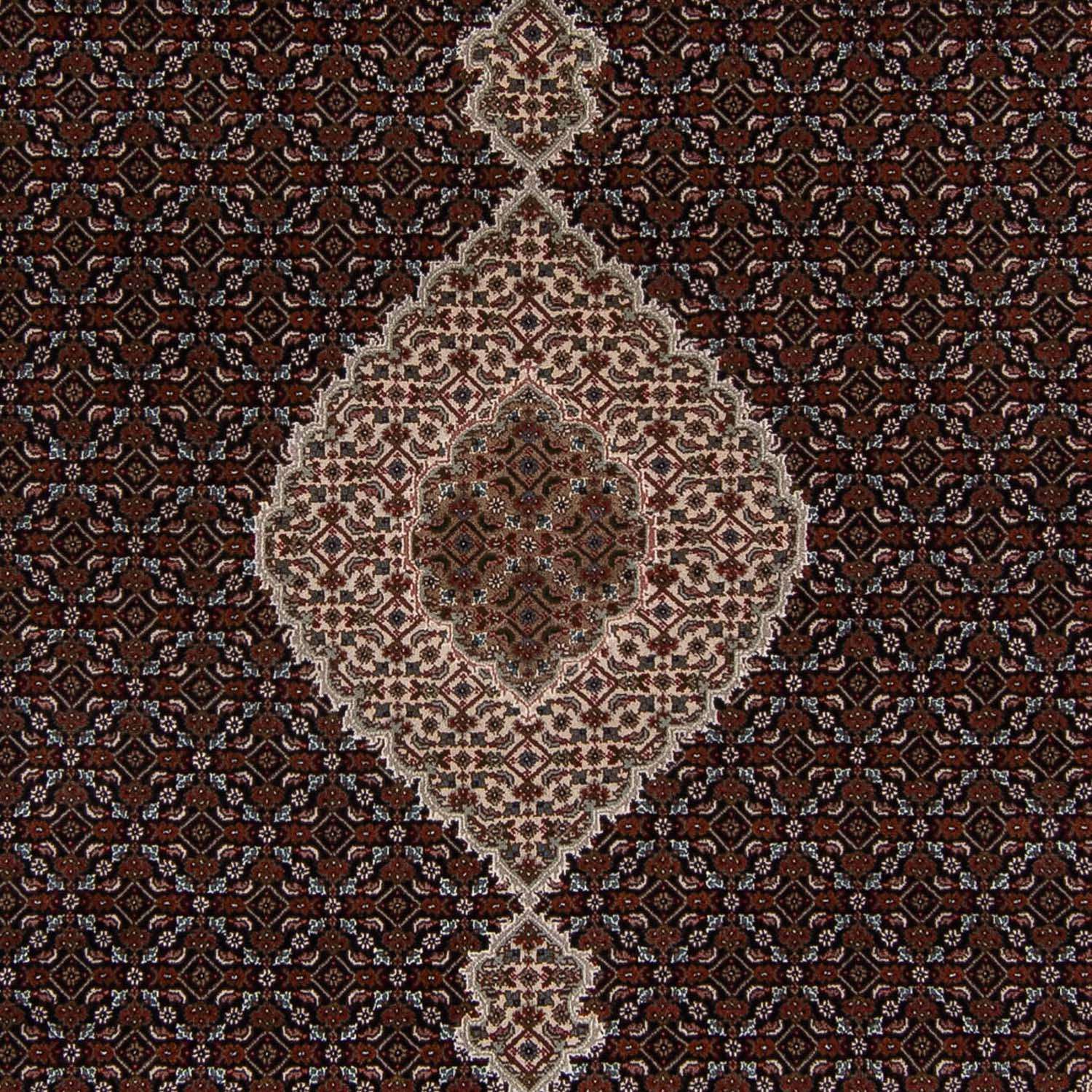 Alfombra persa - Tabriz - 253 x 203 cm - azul oscuro