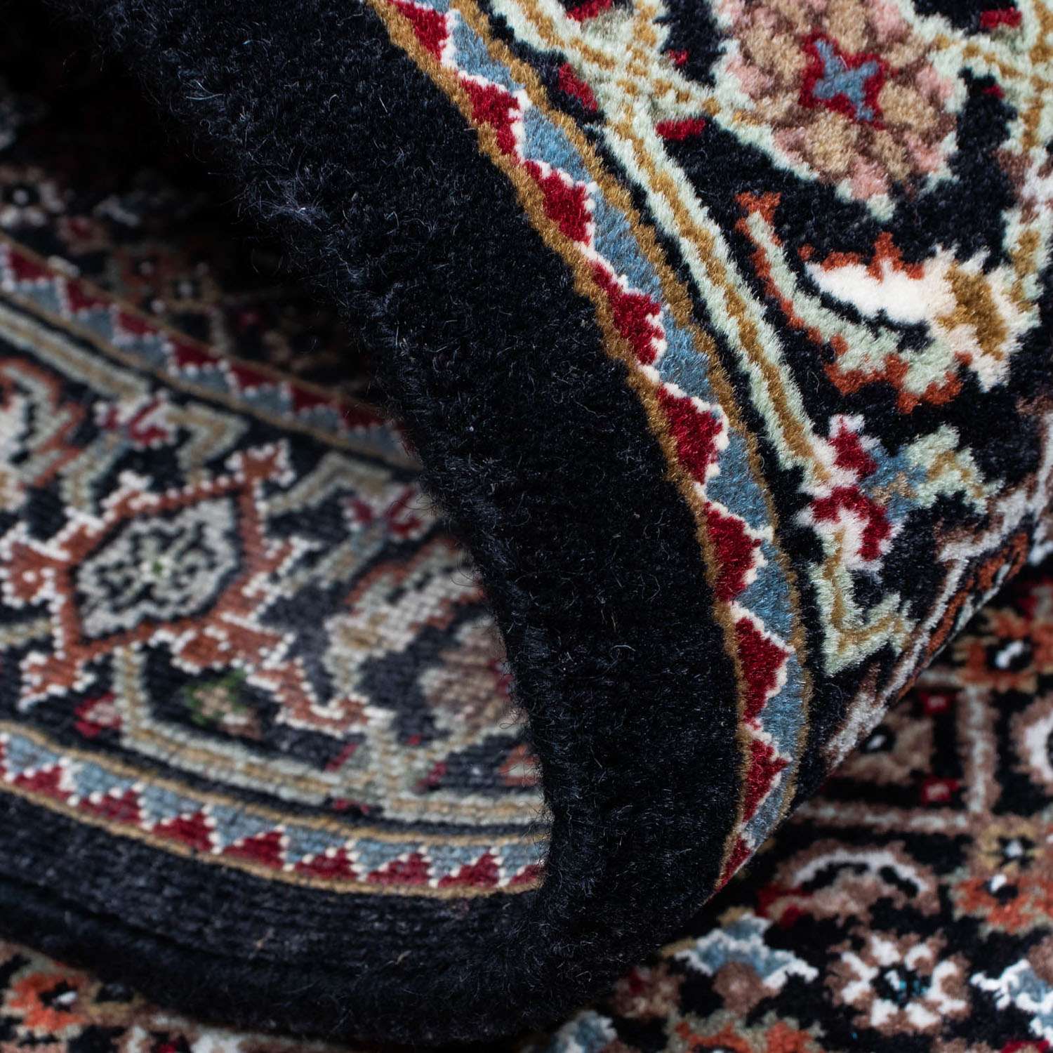 Runner Perský koberec - Tabríz - 195 x 79 cm - tmavě modrá