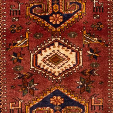 Tapis de couloir Tapis persan - Nomadic - 382 x 103 cm - marron