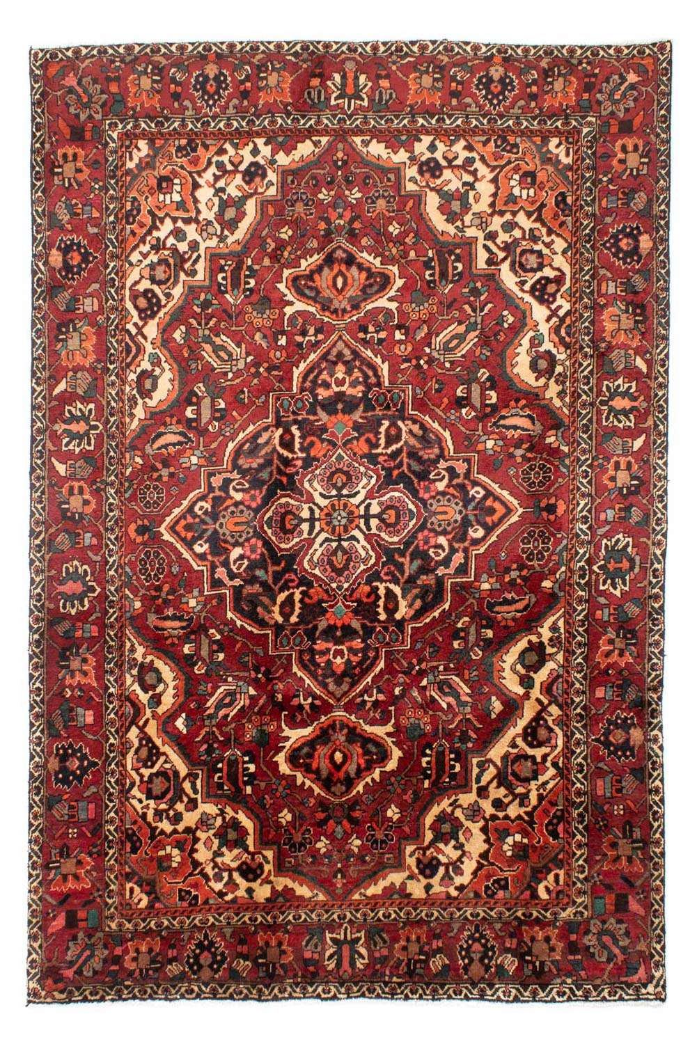 Alfombra persa - Nómada - 295 x 202 cm - rojo oscuro