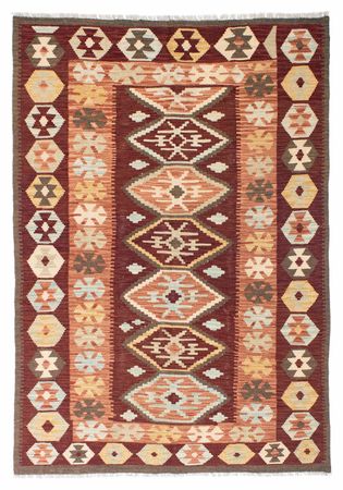 Kelim Rug - Oriental - 197 x 141 cm - brown