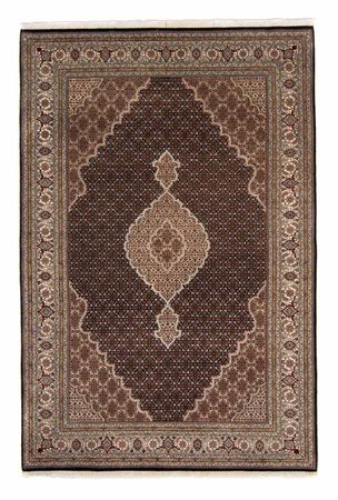 Tapis persan - Tabriz - 300 x 201 cm - bleu foncé