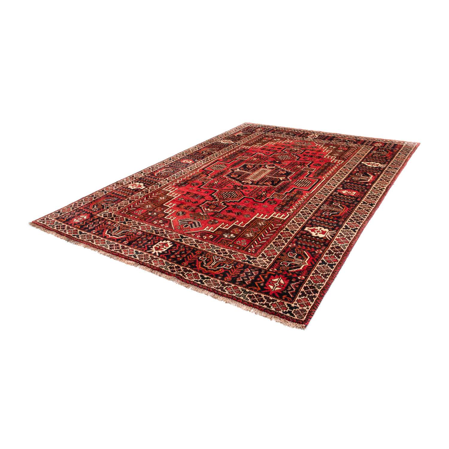 Tapis persan - Nomadic - 288 x 210 cm - rouge clair