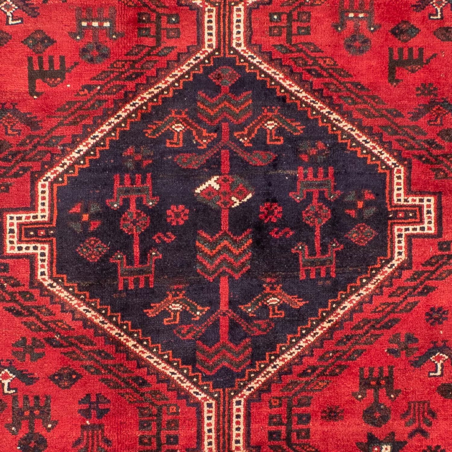 Alfombra persa - Nómada - 305 x 215 cm - rojo oscuro