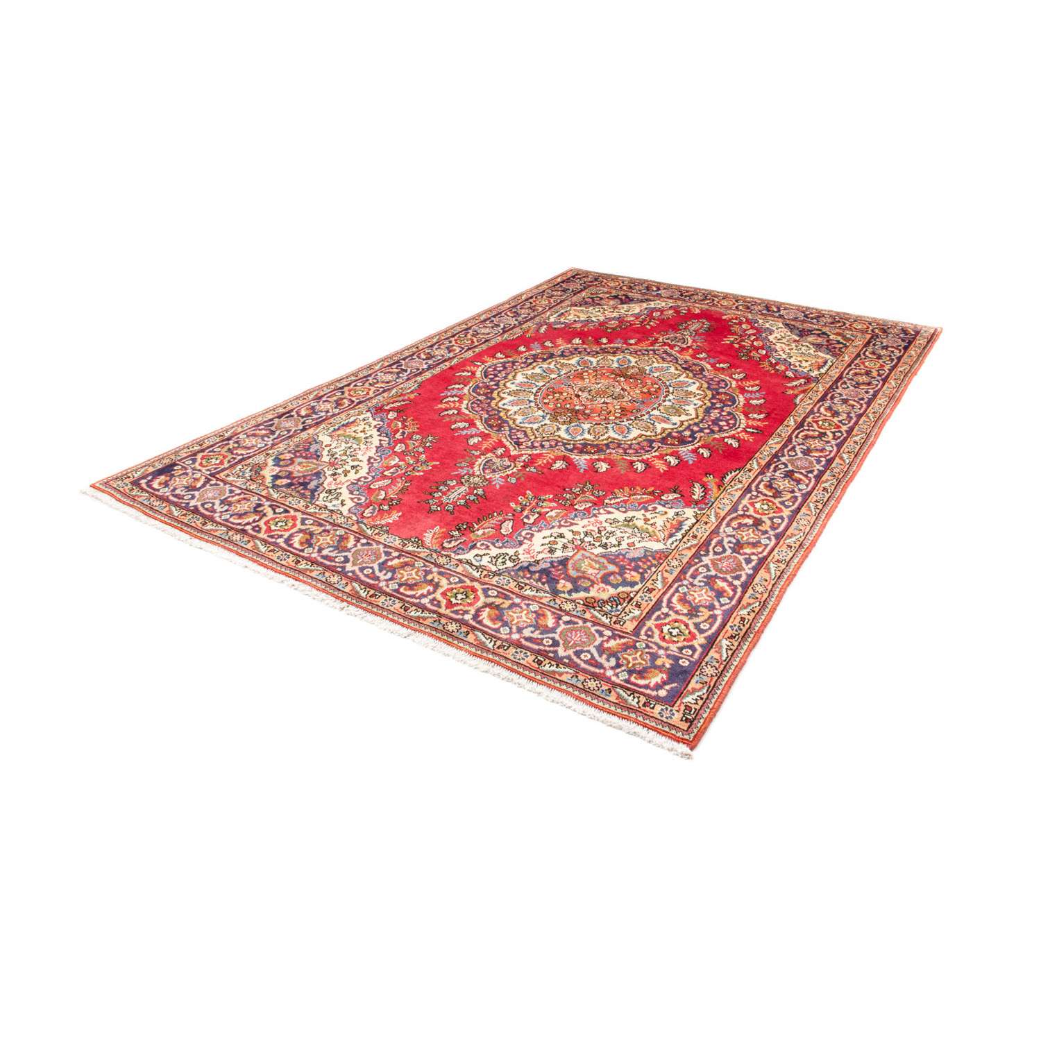 Perský koberec - Tabríz - 290 x 193 cm - červená