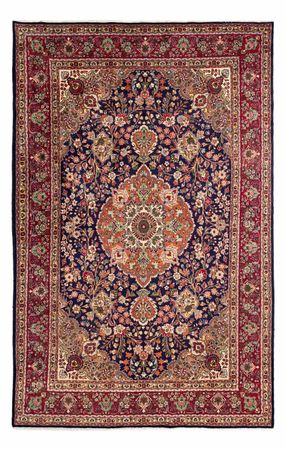 Tapis persan - Tabriz - 307 x 200 cm - bleu foncé