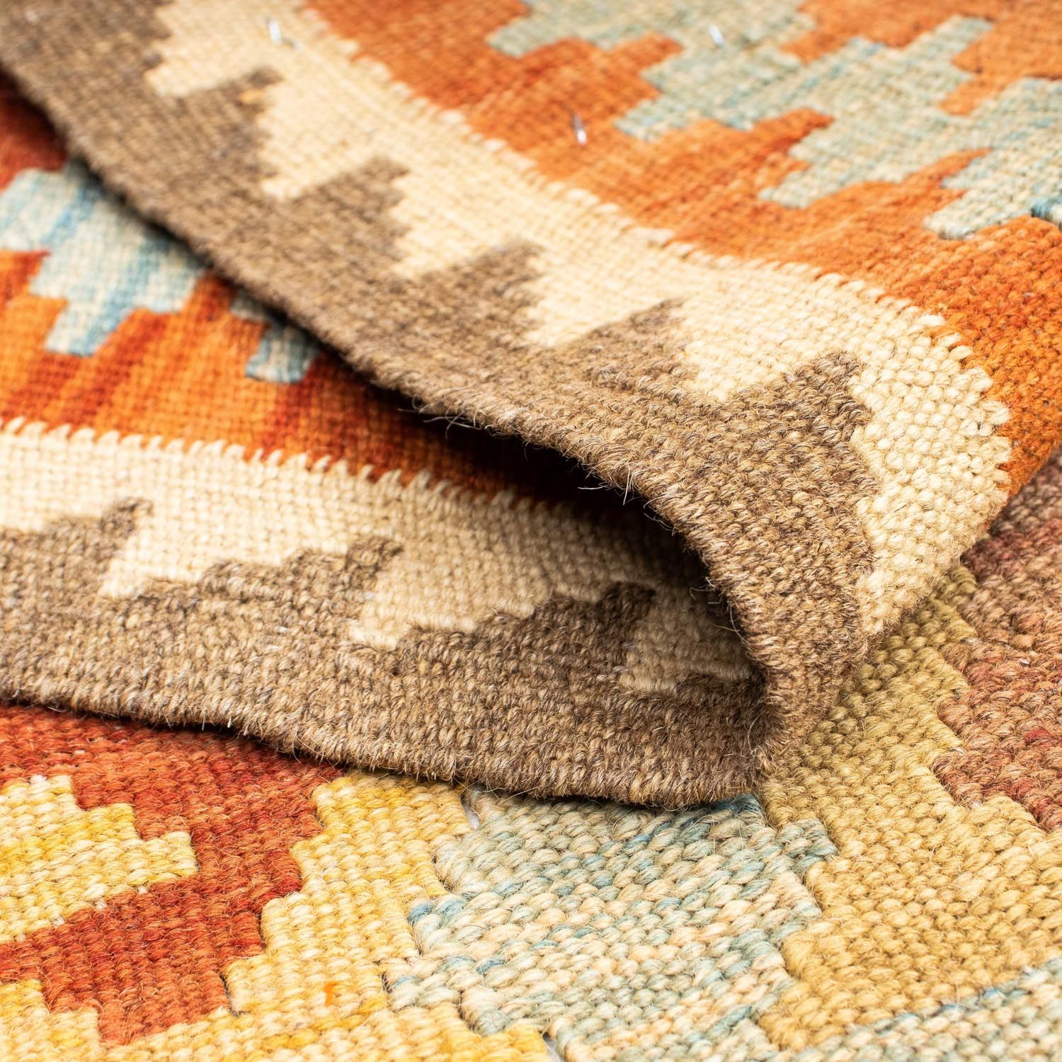 Runner Kelim Rug - Oriental - 195 x 75 cm - orange