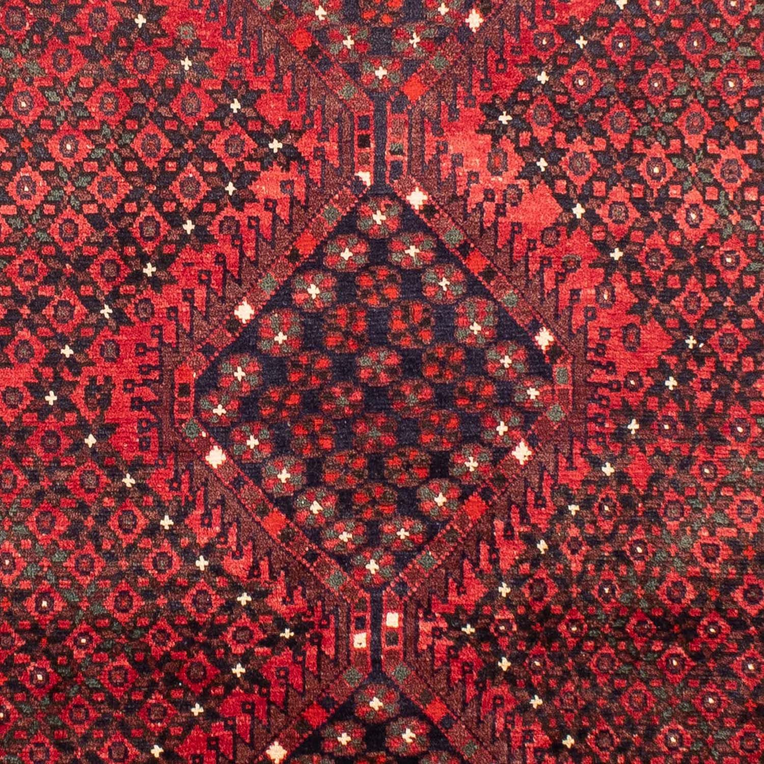 Perski dywan - Nomadyczny - 281 x 206 cm - czerwony