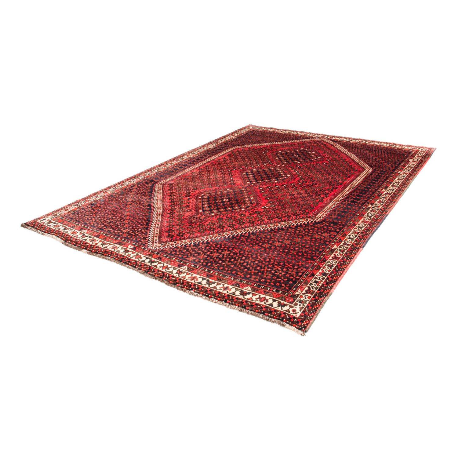 Tapis persan - Nomadic - 281 x 206 cm - rouge