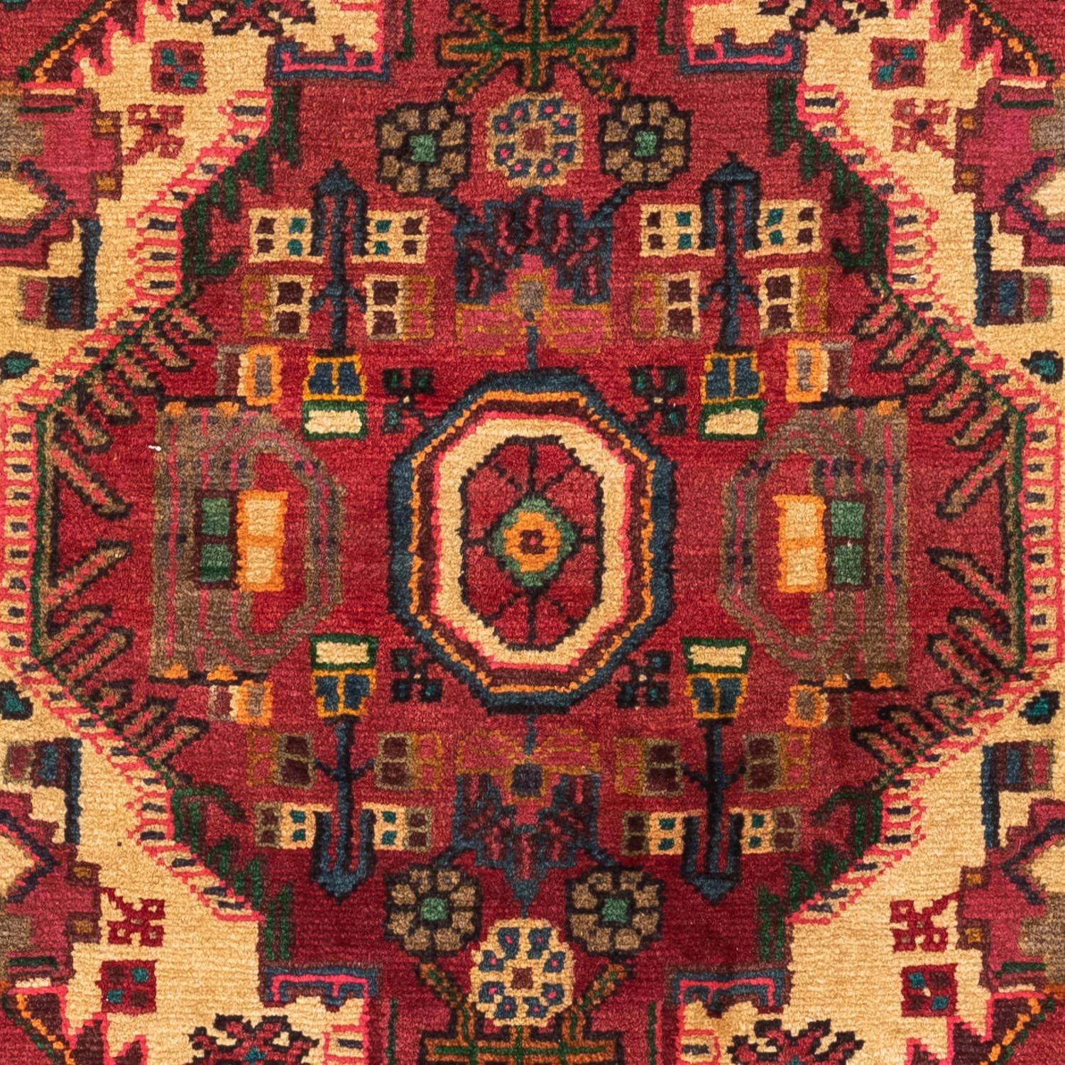 Alfombra persa - Nómada - 121 x 85 cm - rojo