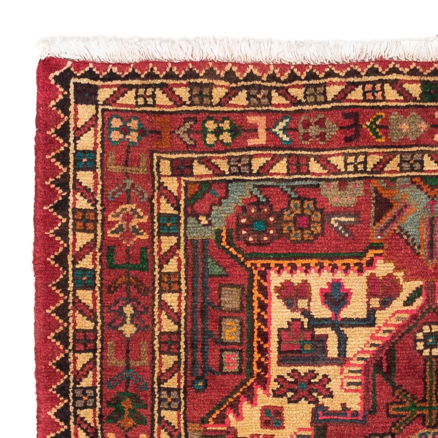 Tapis persan - Nomadic - 121 x 85 cm - rouge