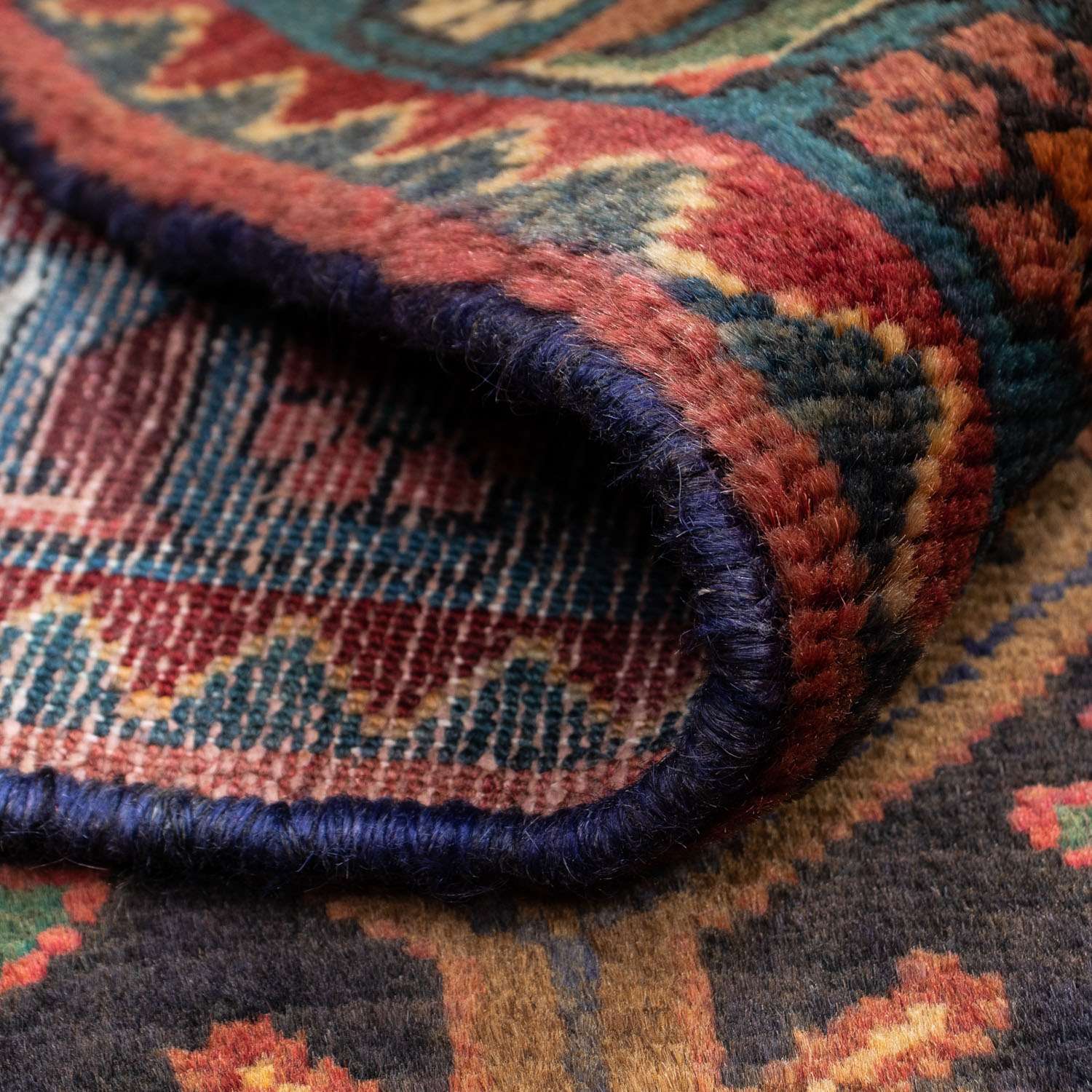 Persisk teppe - Nomadisk - 126 x 80 cm - lys rød