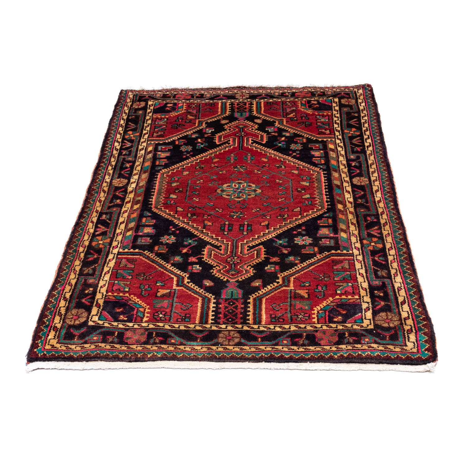 Perski dywan - Nomadyczny - 136 x 90 cm - czerwony
