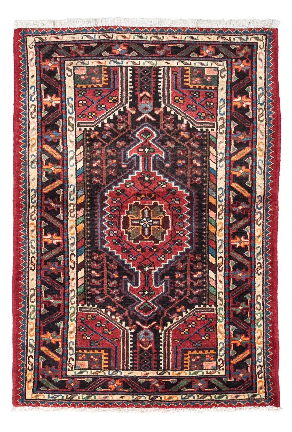 Tapis persan - Nomadic - 127 x 79 cm - rouge clair