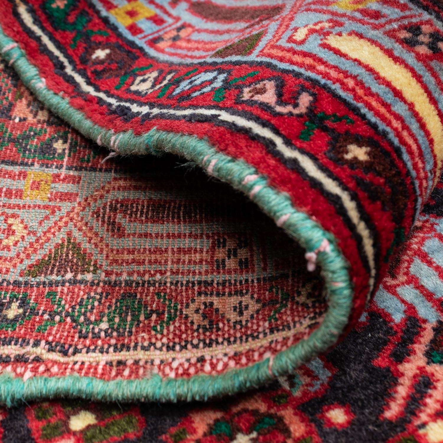 Perski dywan - Nomadyczny - 125 x 73 cm - jasna czerwień
