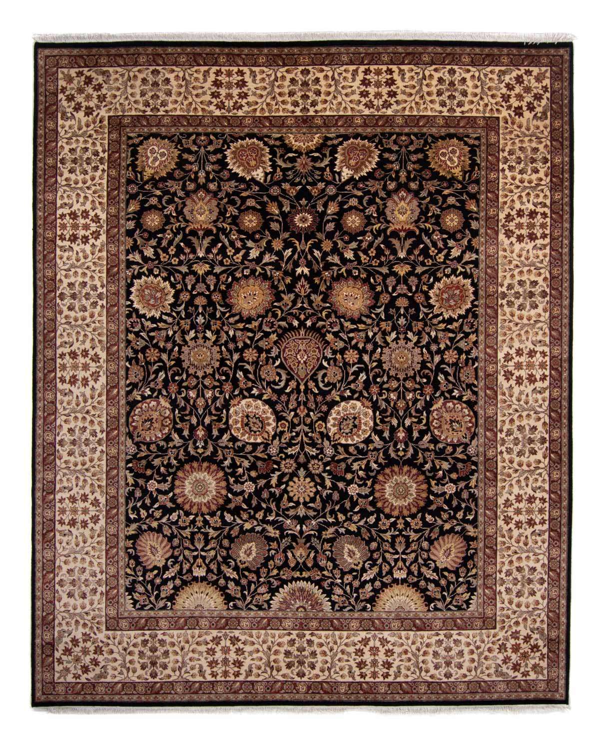 Dywan perski - Tabriz - 312 x 244 cm - ciemnoniebieski
