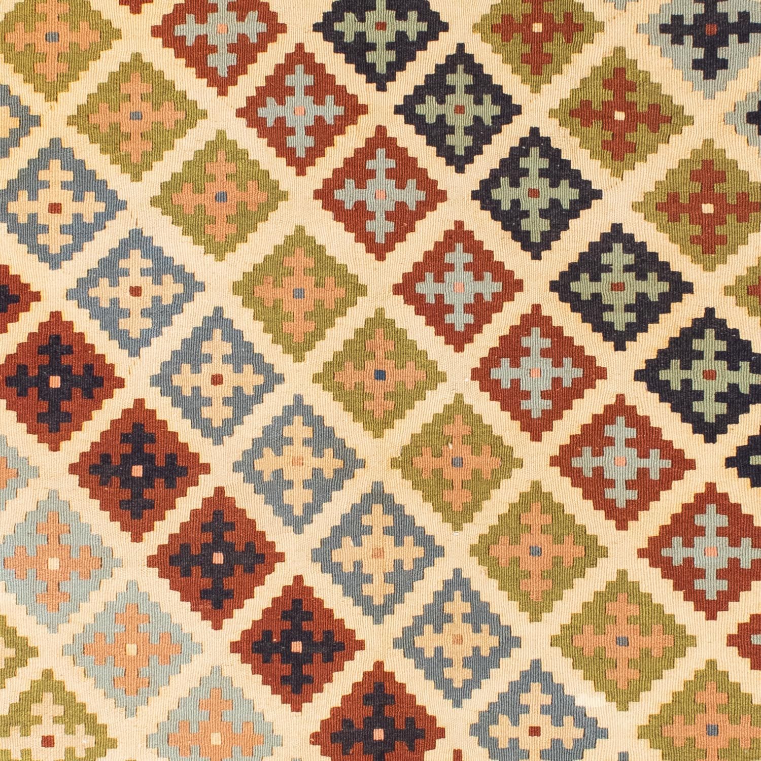 Alfombra Kelim - Oriental - 204 x 129 cm - beige