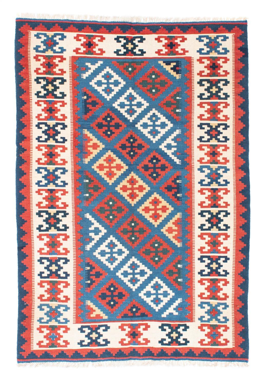 Alfombra Kelim - Oriental - 188 x 122 cm - azul