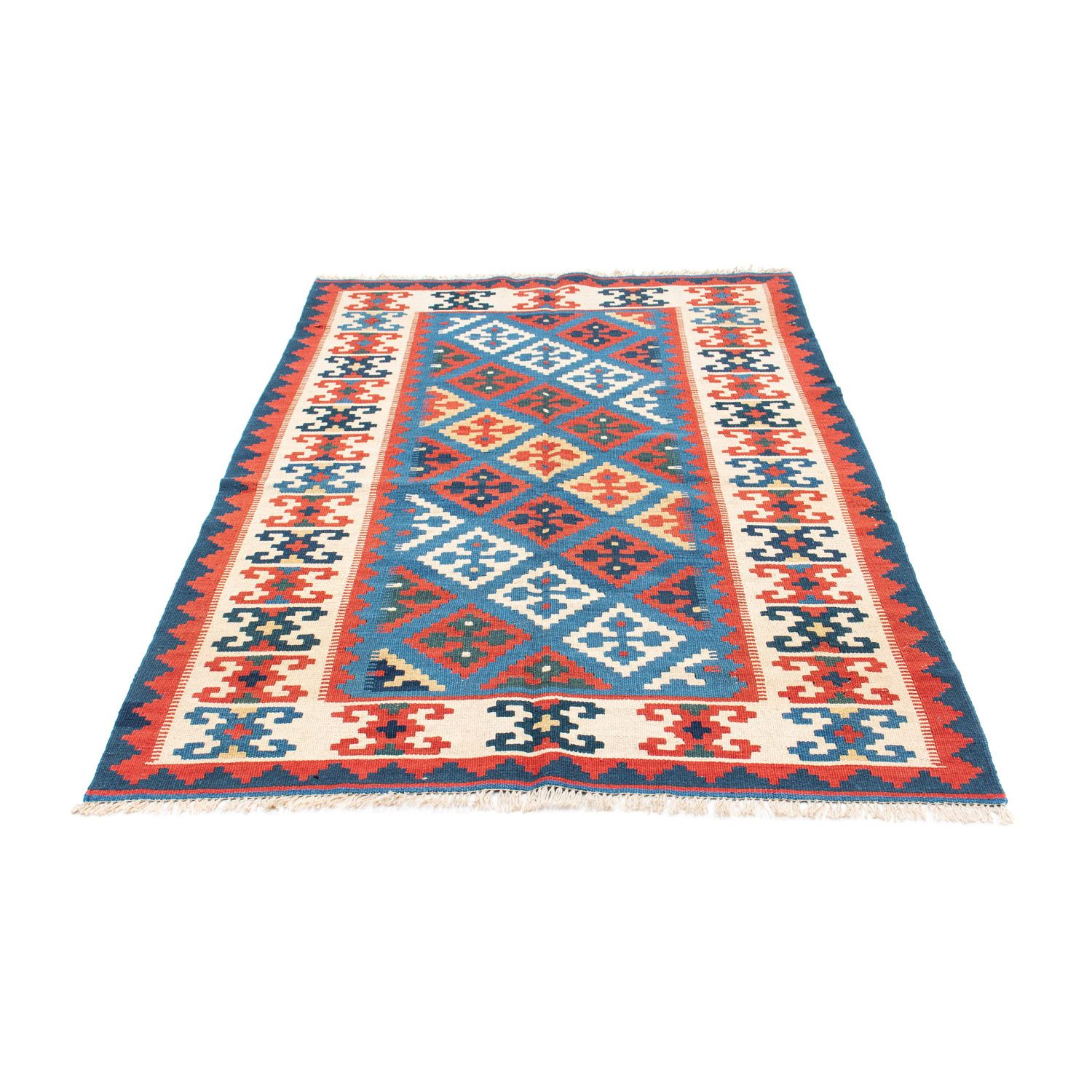 Alfombra Kelim - Oriental - 188 x 122 cm - azul