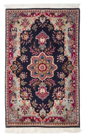 Tapis persan - Tabriz - Royal - 90 x 60 cm - bleu foncé