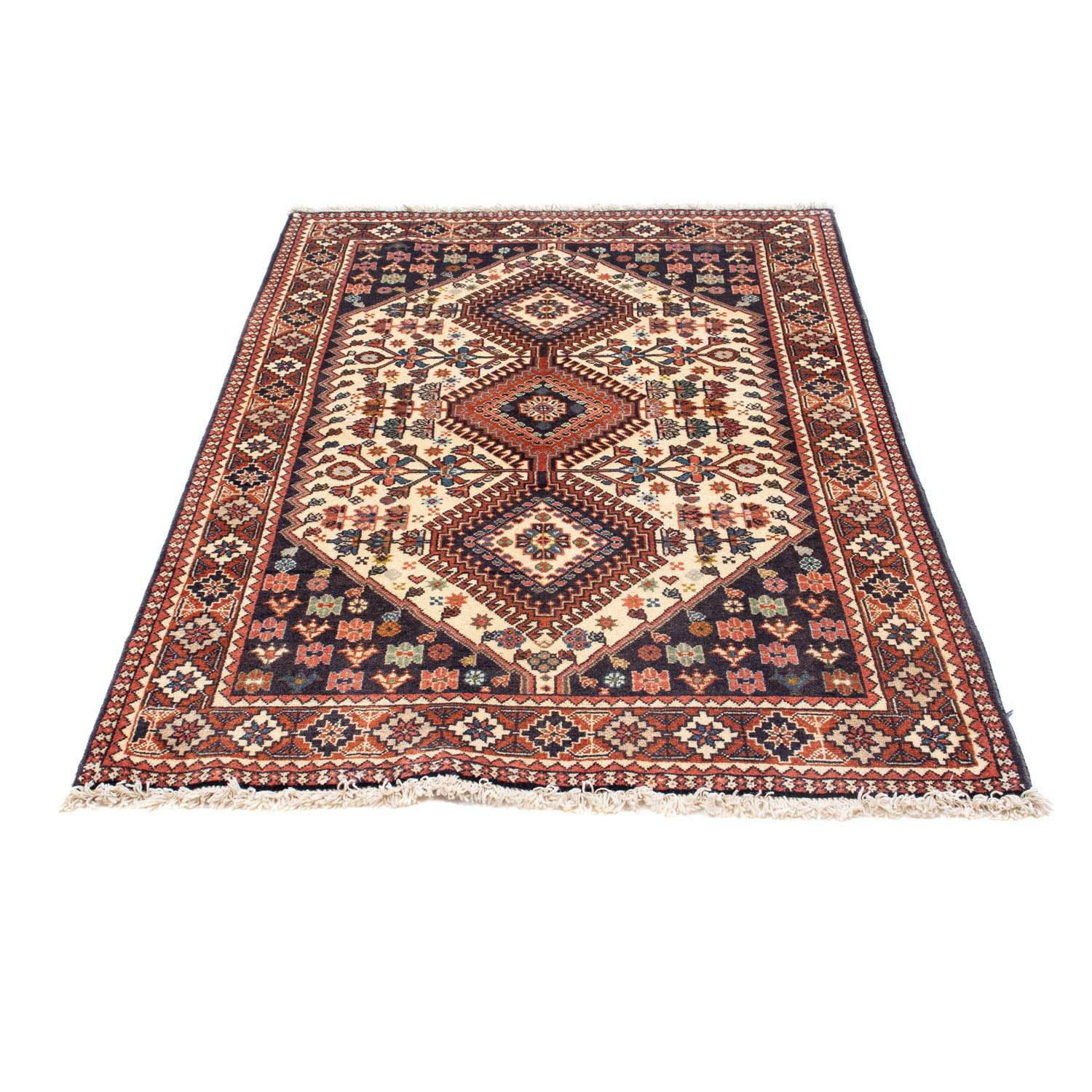 Perski dywan - Nomadyczny - 158 x 102 cm - beżowy