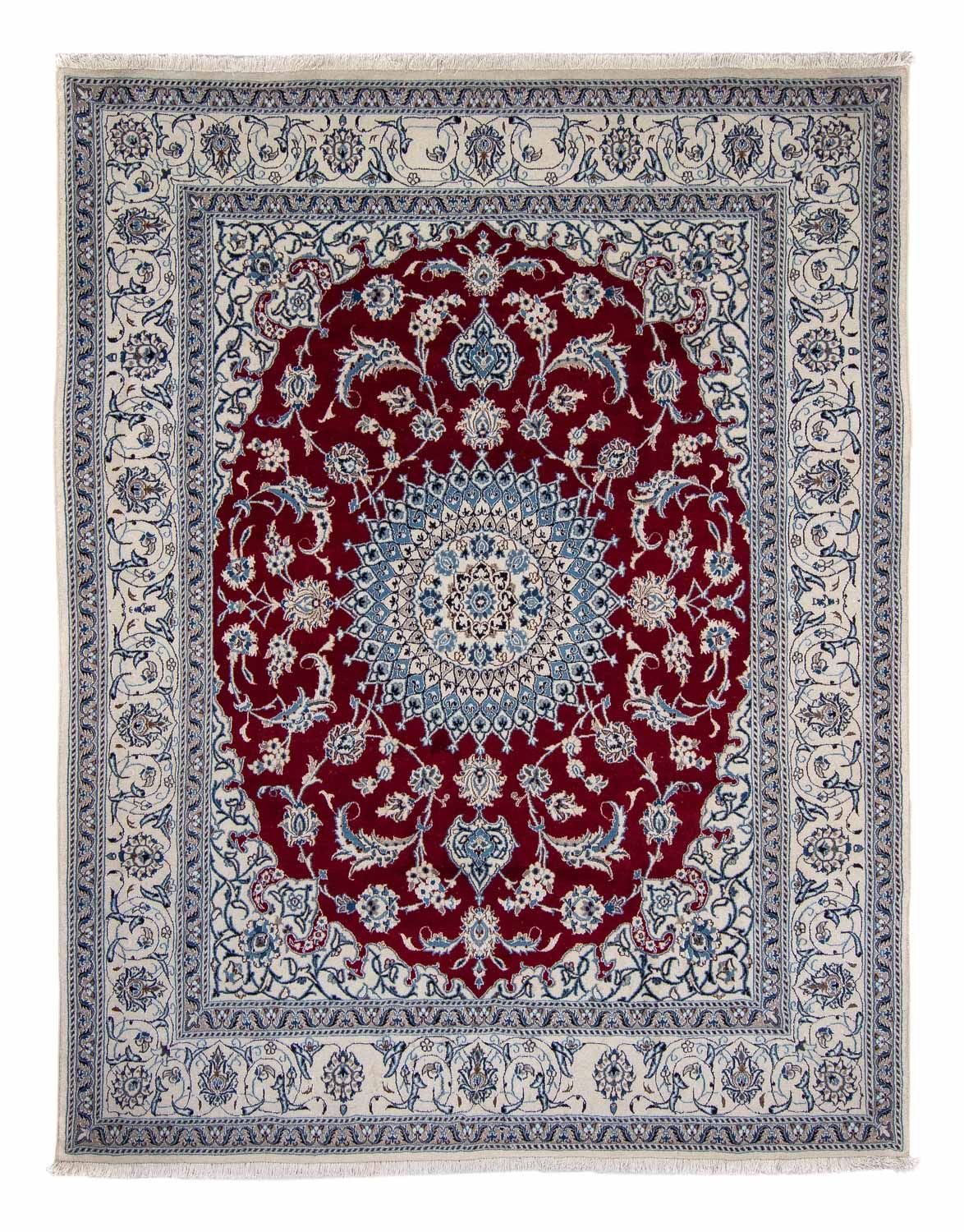 Tapis persan - Nain - 318 x 246 cm - rouge foncé