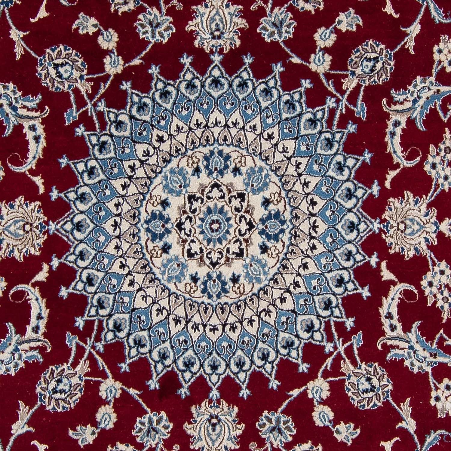 Tapis persan - Nain - 318 x 246 cm - rouge foncé