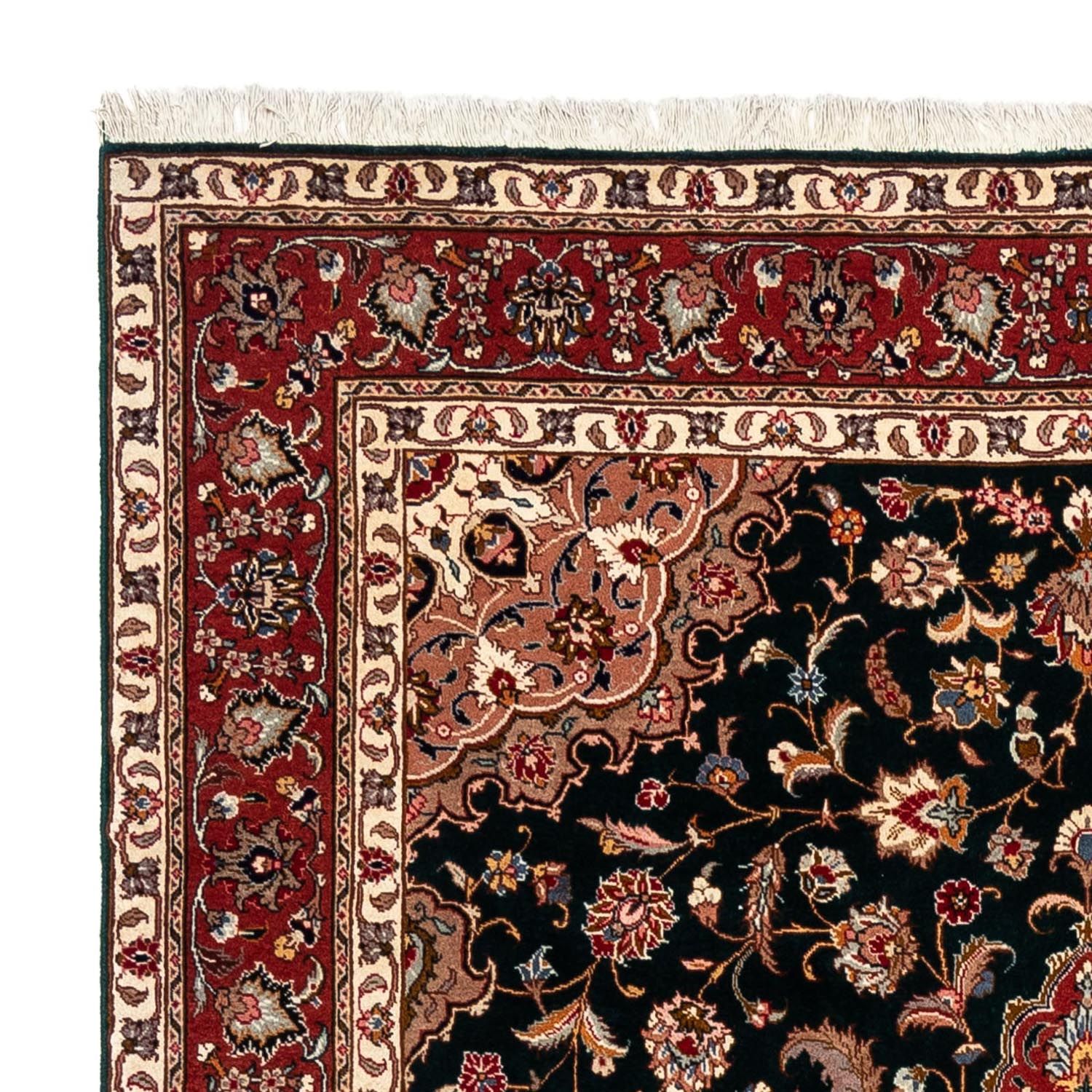 Tapete Persa - Tabriz - Royal - 266 x 192 cm - azul escuro