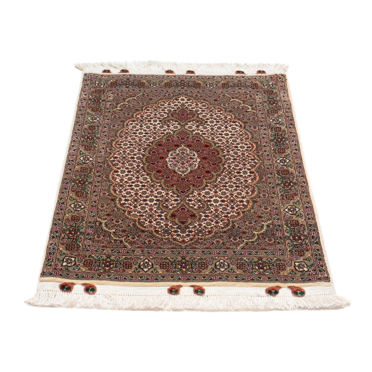 Perzisch tapijt - Tabriz - Royal - 90 x 60 cm - beige