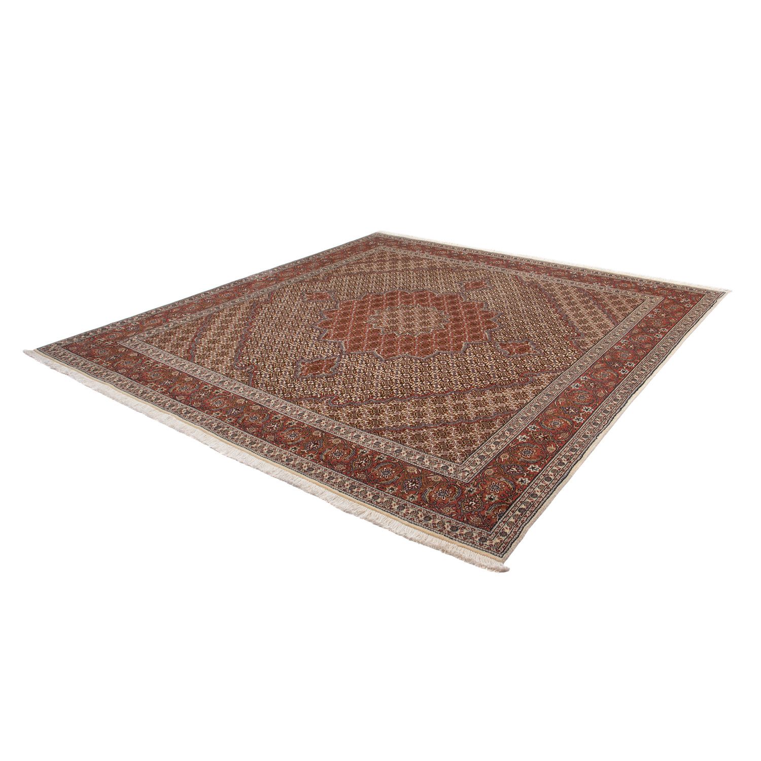 Tapis persan - Tabriz - Royal - 256 x 248 cm - marron