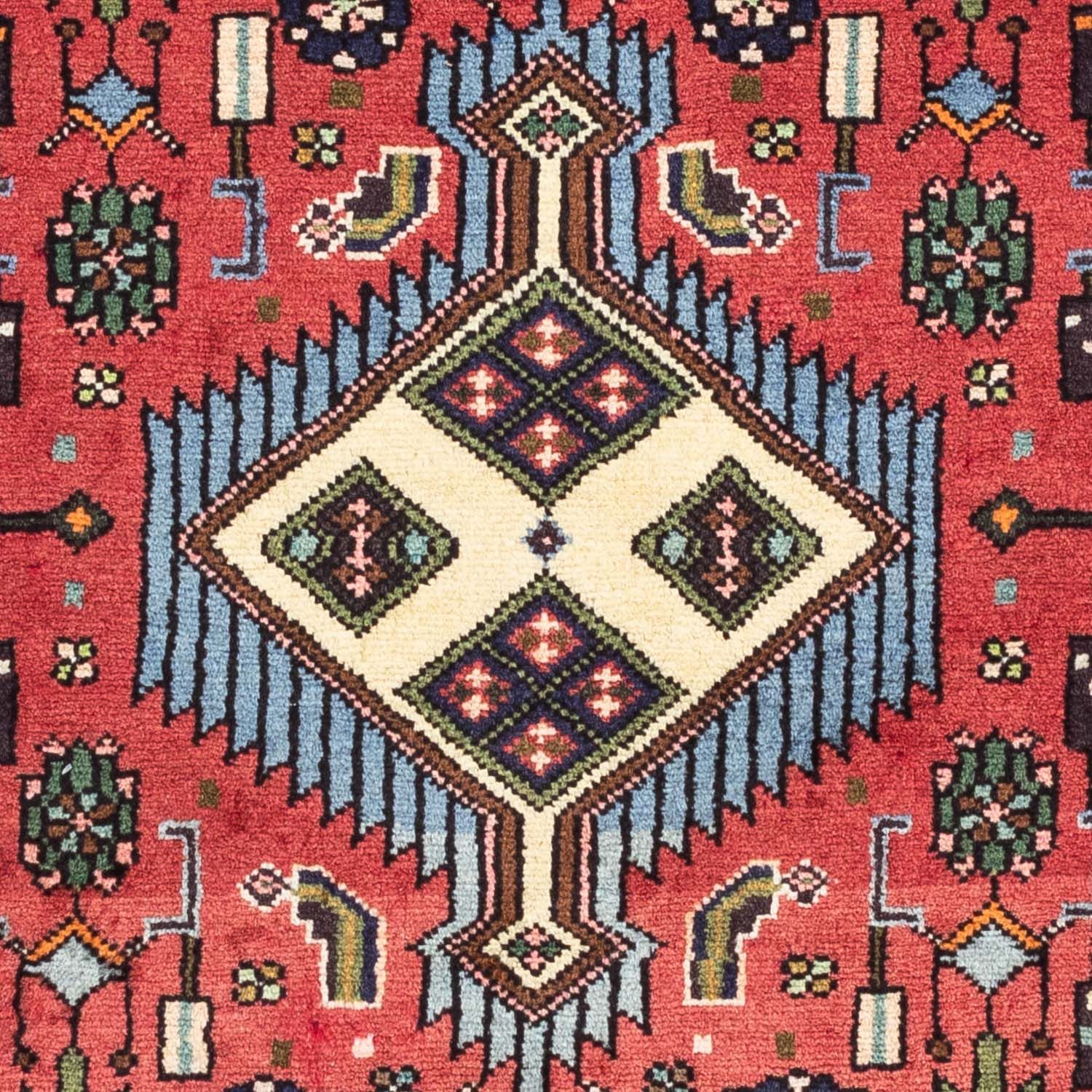 Tapis persan - Nomadic - 126 x 83 cm - rouge