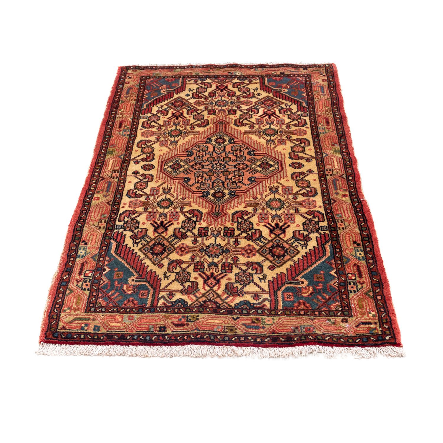 Tapis persan - Nomadic - 134 x 76 cm - rouge clair