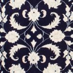 Loper Perzisch tapijt - Nain - 393 x 83 cm - donkerblauw