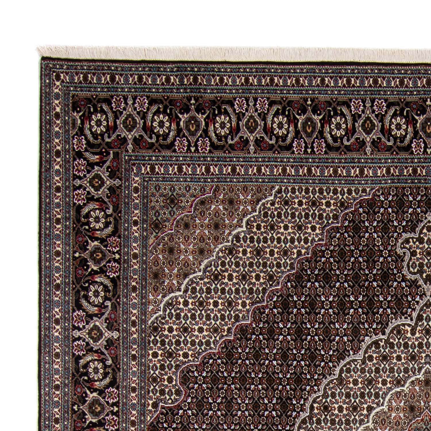 Perský koberec - Tabríz - Královský čtvercový  - 251 x 249 cm - tmavě modrá