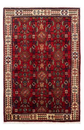 Tapis persan - Nomadic - 155 x 103 cm - rouge foncé