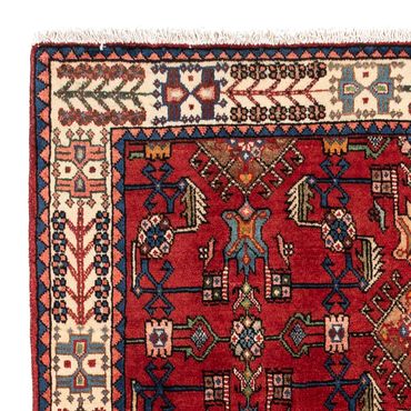 Tapis persan - Nomadic - 155 x 103 cm - rouge foncé