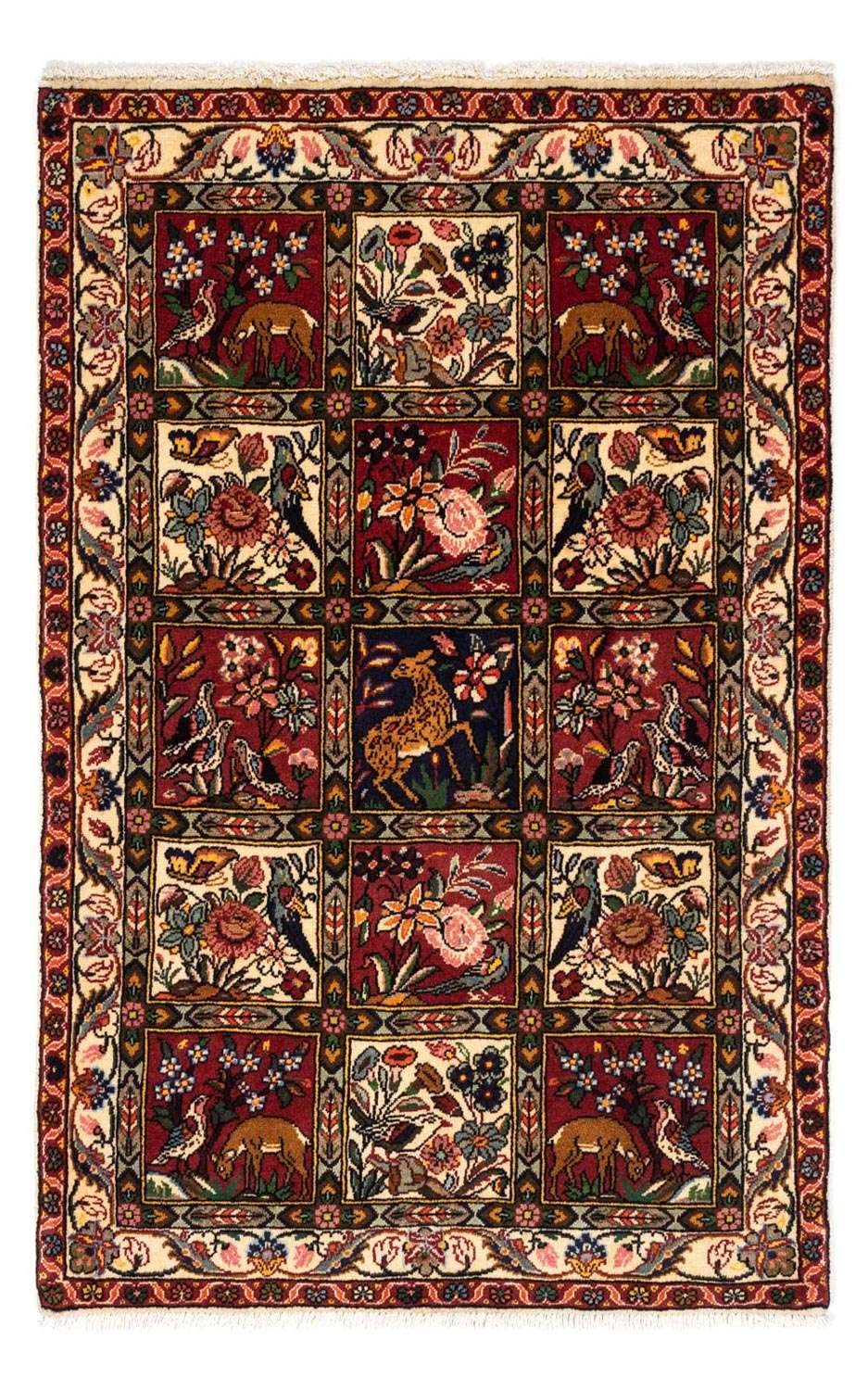 Alfombra persa - Nómada - 150 x 100 cm - multicolor
