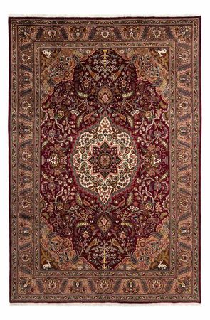 Alfombra Persa - Tabriz - Real - 285 x 202 cm - rojo oscuro