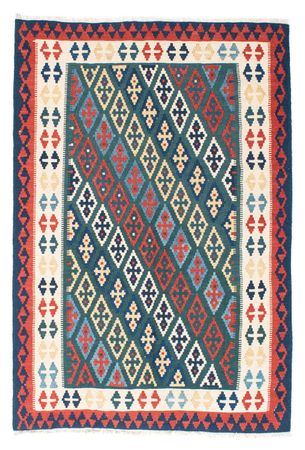 Alfombra Kelim - Oriental - 193 x 131 cm - azul