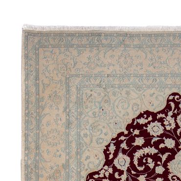 Tapis persan - Nain - 349 x 248 cm - rouge foncé