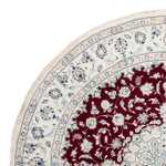 Tapis persan - Nain ronde  - 297 x 297 cm - rouge foncé