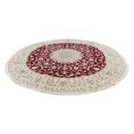 Perser Rug - Nain - Royal round  - 292 x 292 cm - dark red