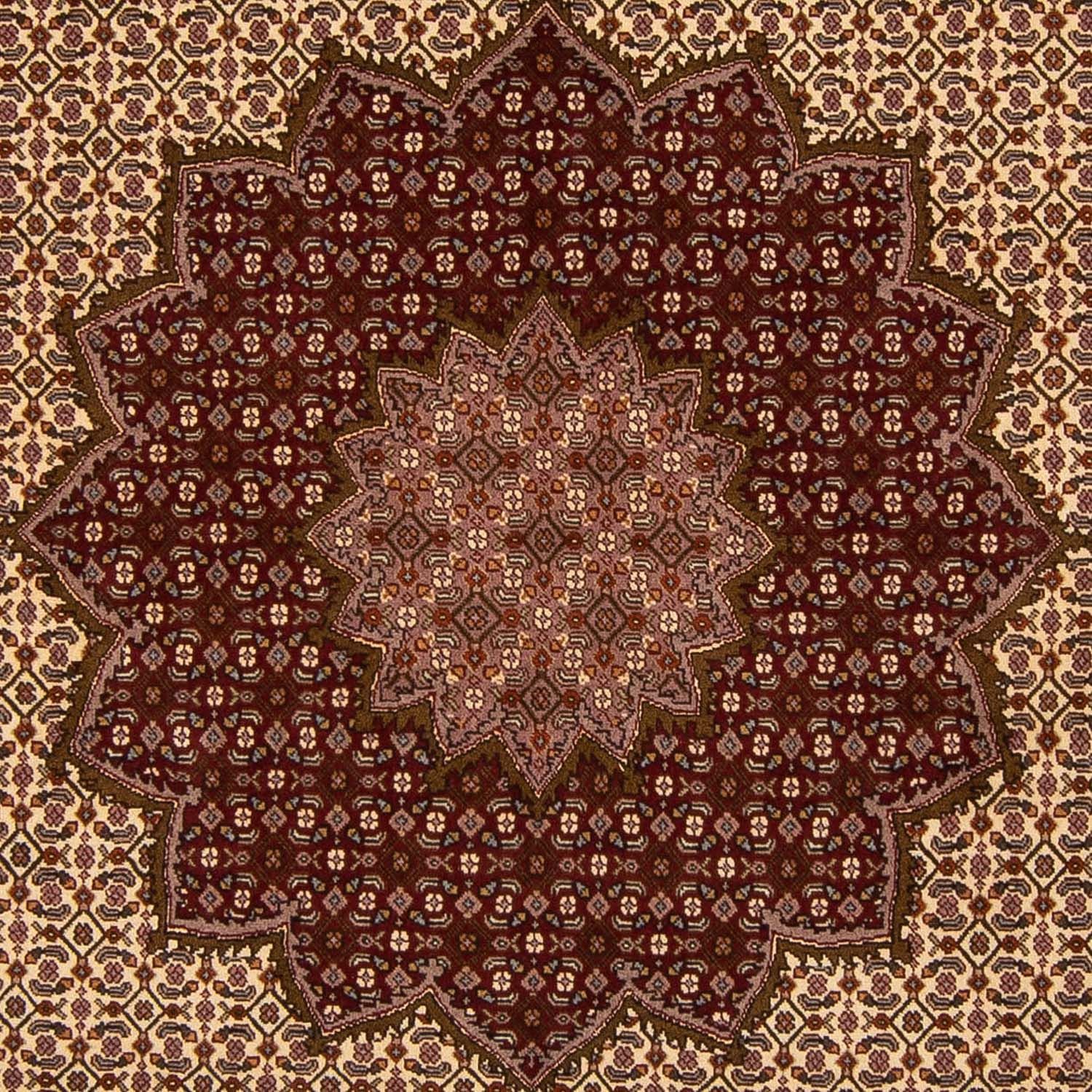 Dywan perski - Tabriz - Królewski - 351 x 252 cm - brązowy