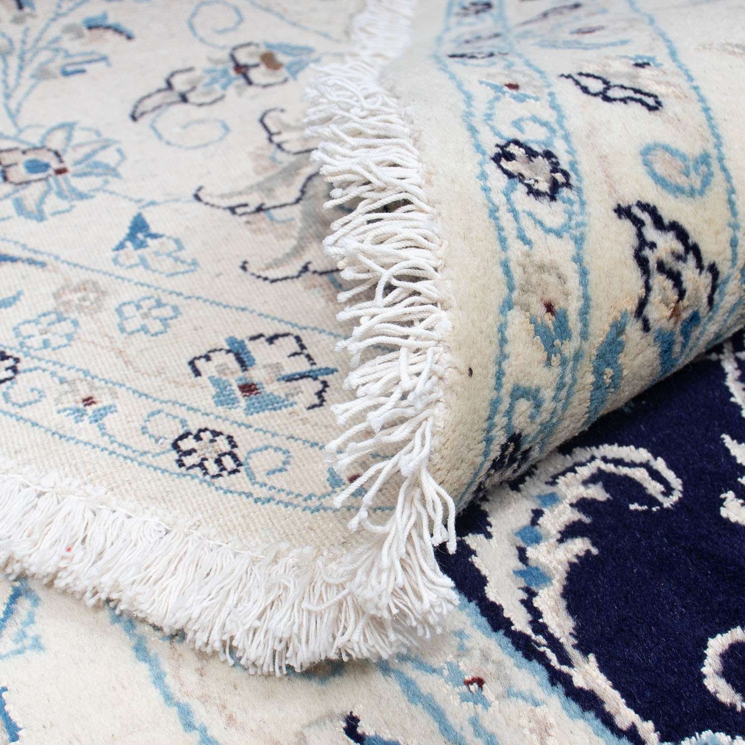 Perzisch tapijt - Nain rond  - 295 x 295 cm - donkerblauw