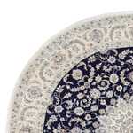 Perský koberec - Nain kulatý  - 295 x 295 cm - tmavě modrá