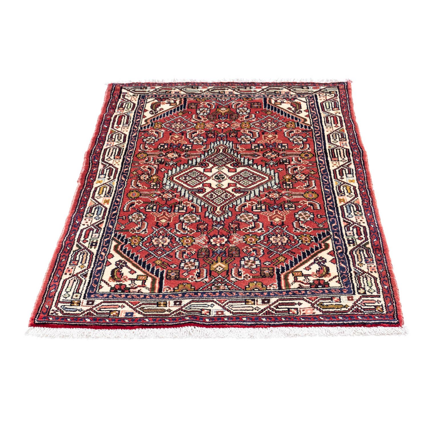 Tapis persan - Nomadic - 125 x 80 cm - rouge clair