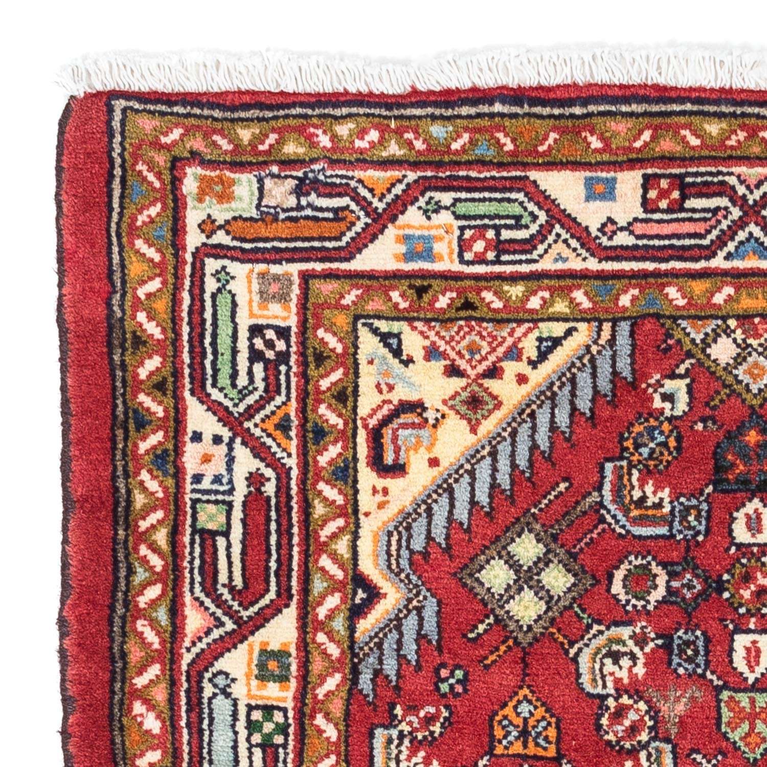 Tapis persan - Nomadic - 125 x 80 cm - rouge